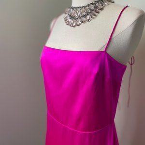 Barbie Pink, Amanda Uprichard Silk Prom / Cocktail Dress, size M